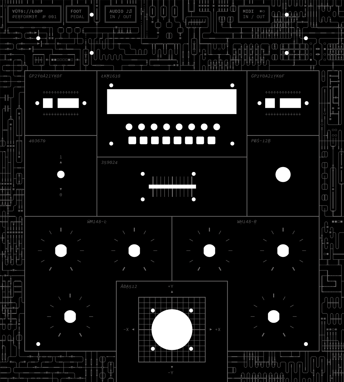 Full graphics of the top plate.