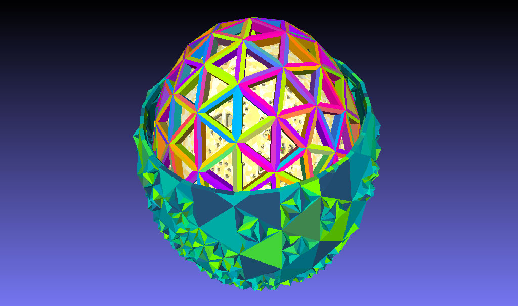 3D model of the eggception sculpture