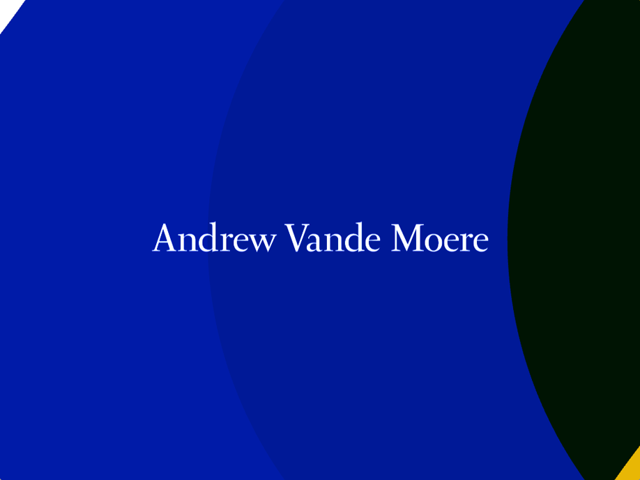 Title slide for Andrew Vande Moere